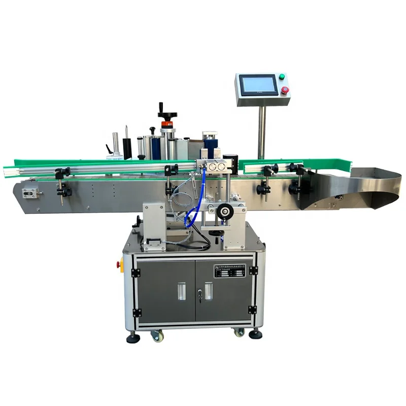 DOVOLL  Automatic Round Bottle Labeling Machine Label Applicator Food Can Vertical Roll Bottle Sticker Labeling Machine