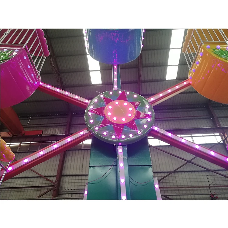 Factory Wholesale Kids Amusement Park Funfair Playground Rides Single Side Mini Ferris Wheel 5/6 Cabins for Sale