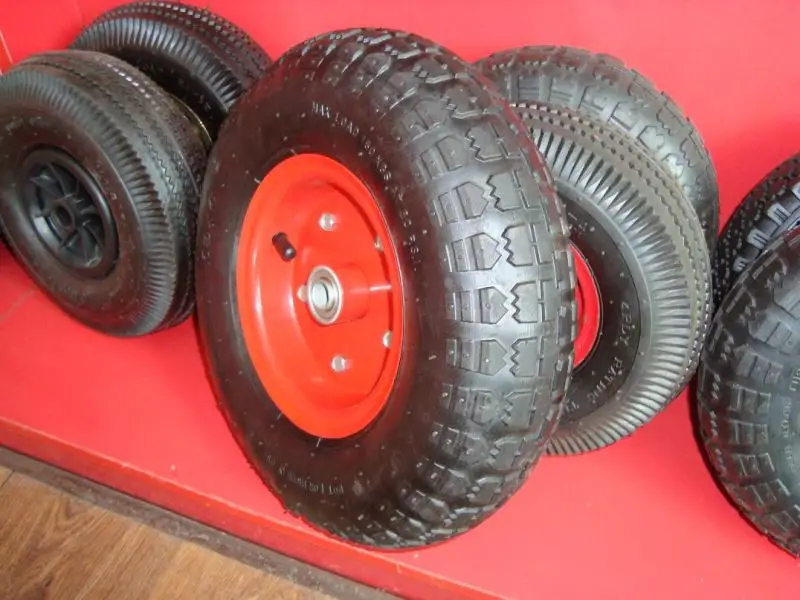 Best quality pneumatic air rubber wheel caster tyre wheelbarrow wheel