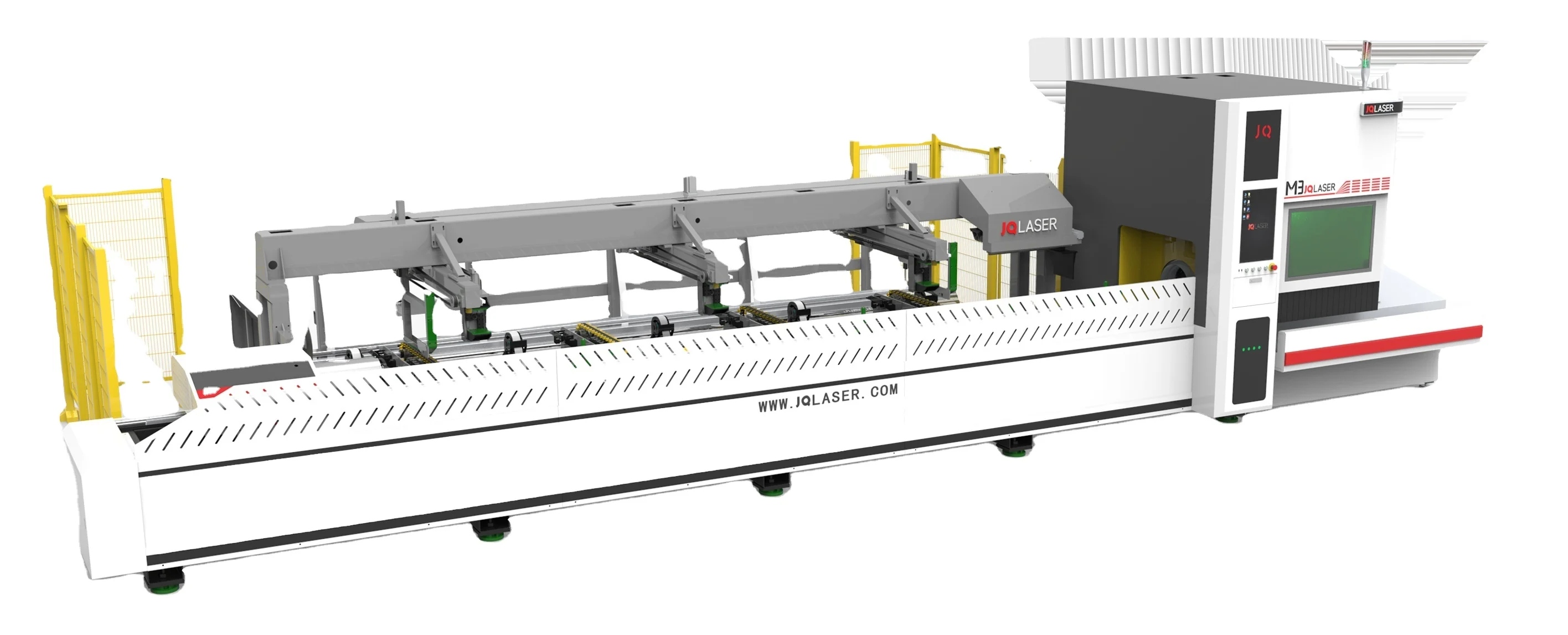 JQLASER  M3 Tube laser cutter high quality automatic feeding stainless steel tube fiber laser cutting machine