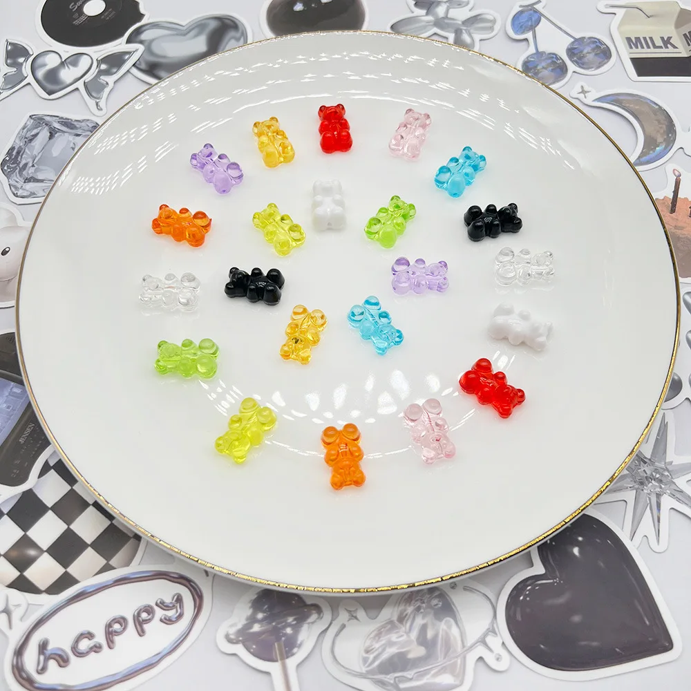 Resin Cute Bear shoe Charm Buckle Cartoon Shoes Flower Garden Shoes Accessories Gift