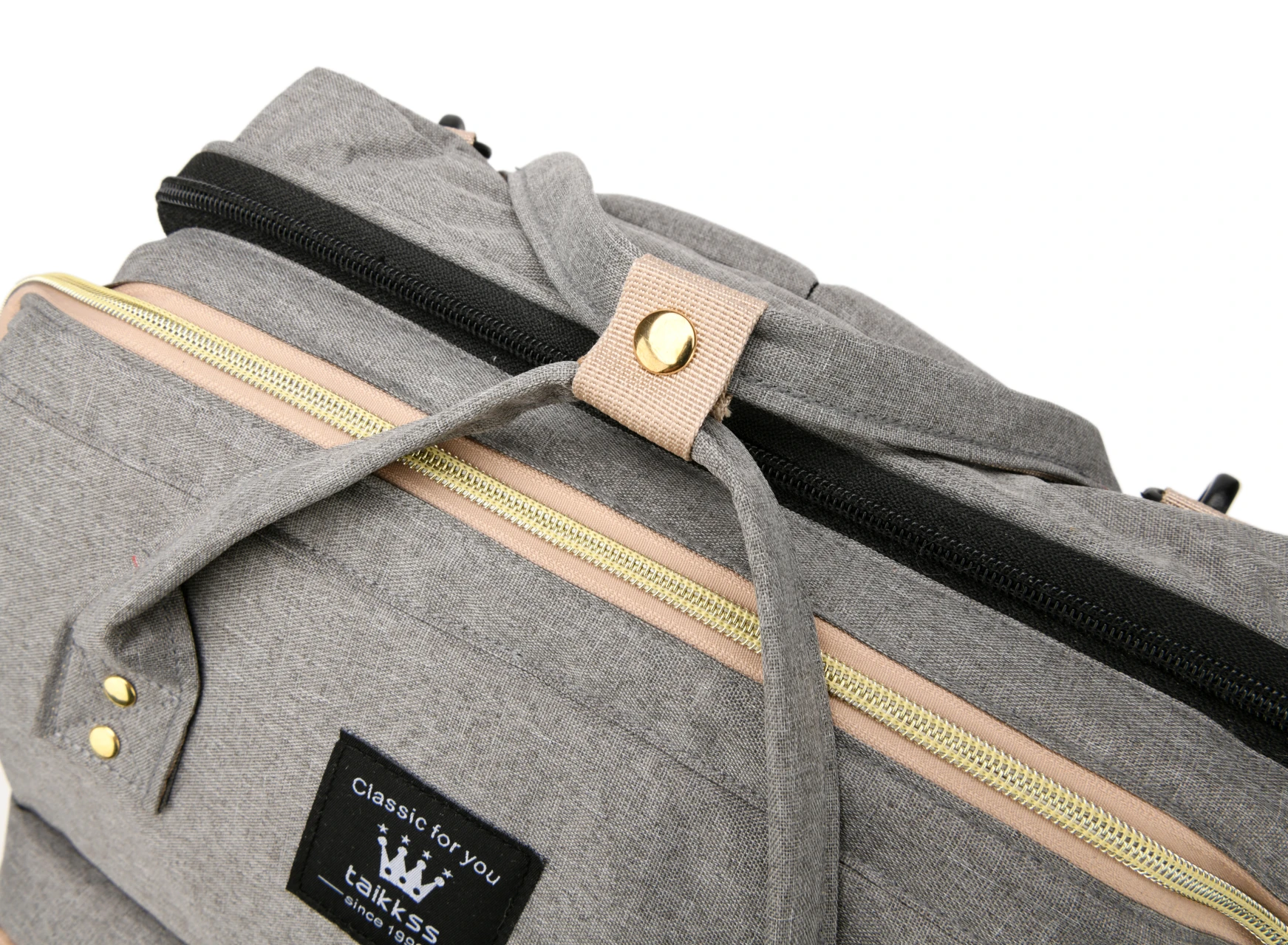 MARKSMAN Ladies Multifunctional women Bag Fashionable Double Shoulder Waterproof USB Softback Style Zipper Oxford Material