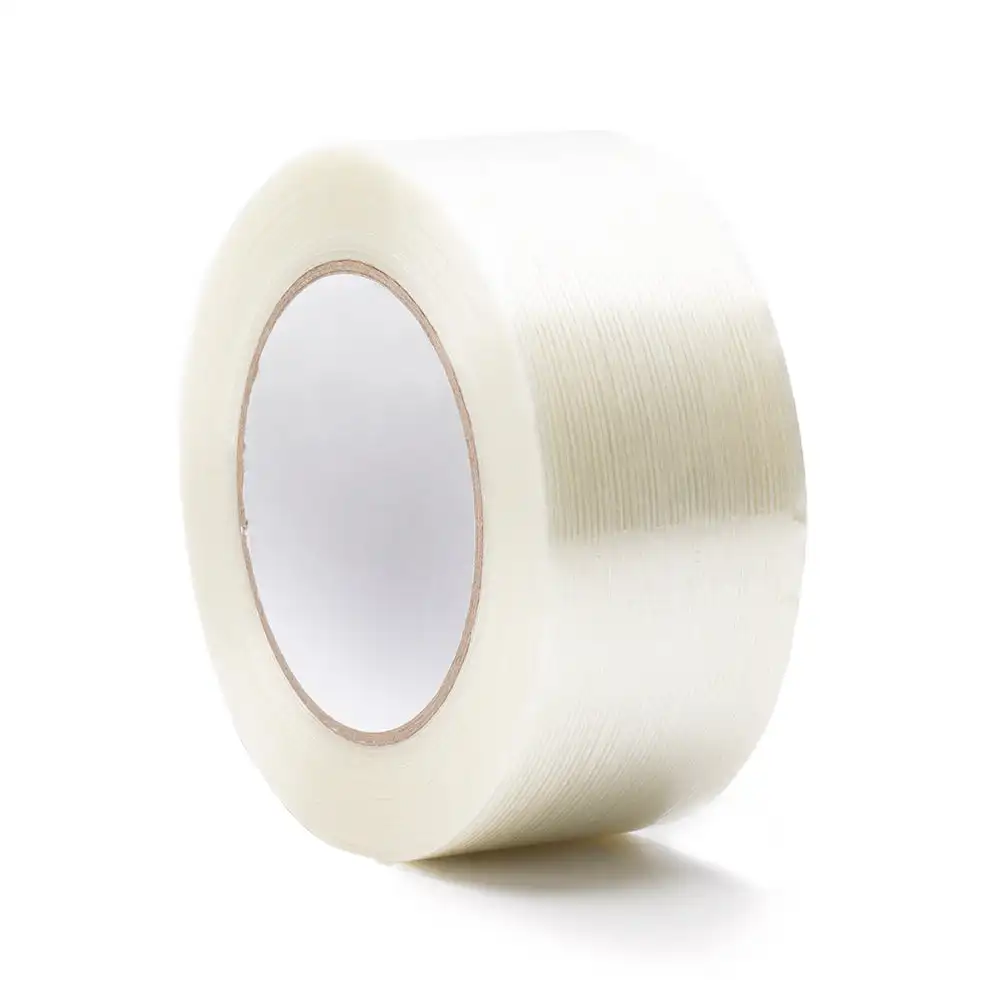 JLT-602D Single Sided Mono Filament Tape No Glue Residue, Industrial Grade Clear Adhesive Tape for Component Fixation