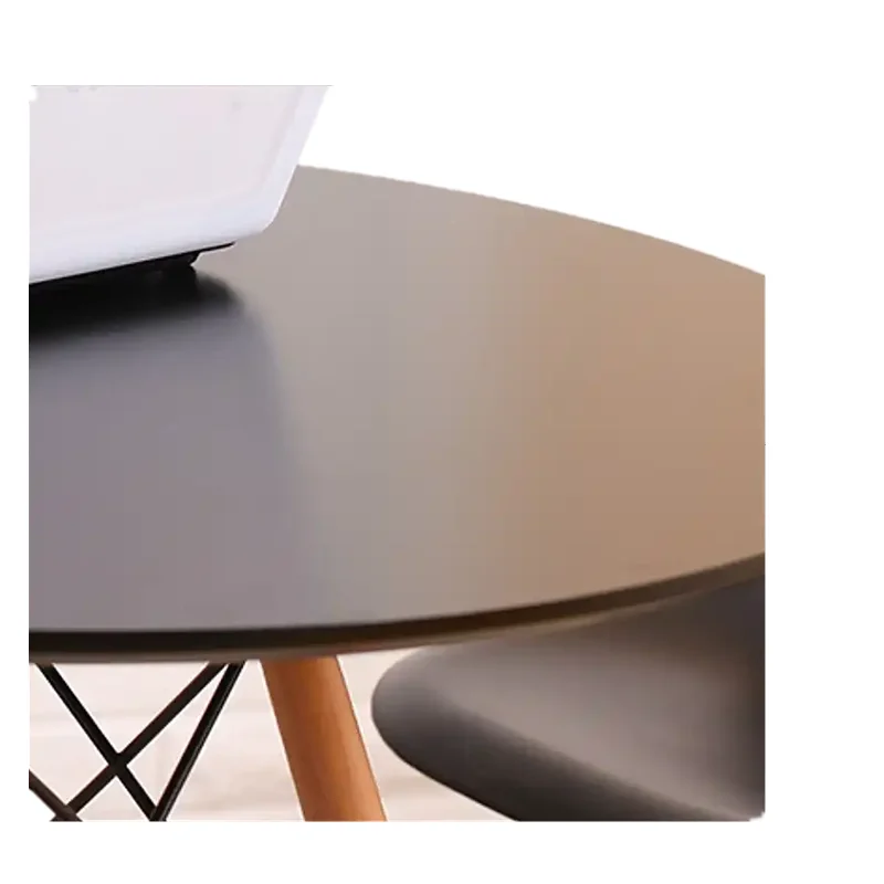 Cheap Modern Style Coffee Table Wooden Metal Dining Table Sets