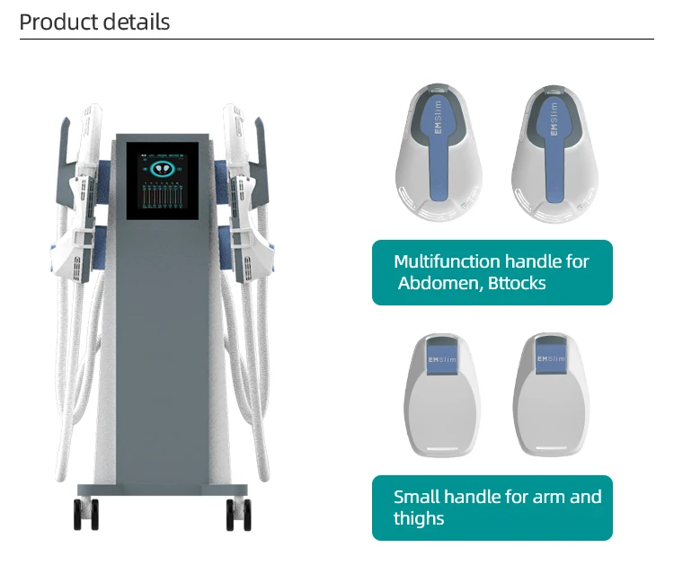 Hot Product Lose Weight 4 HandlesTesla Ems Electrical Muscle Stimulation Body Sculpting Emslim Machine / Emslim Neo With Rf