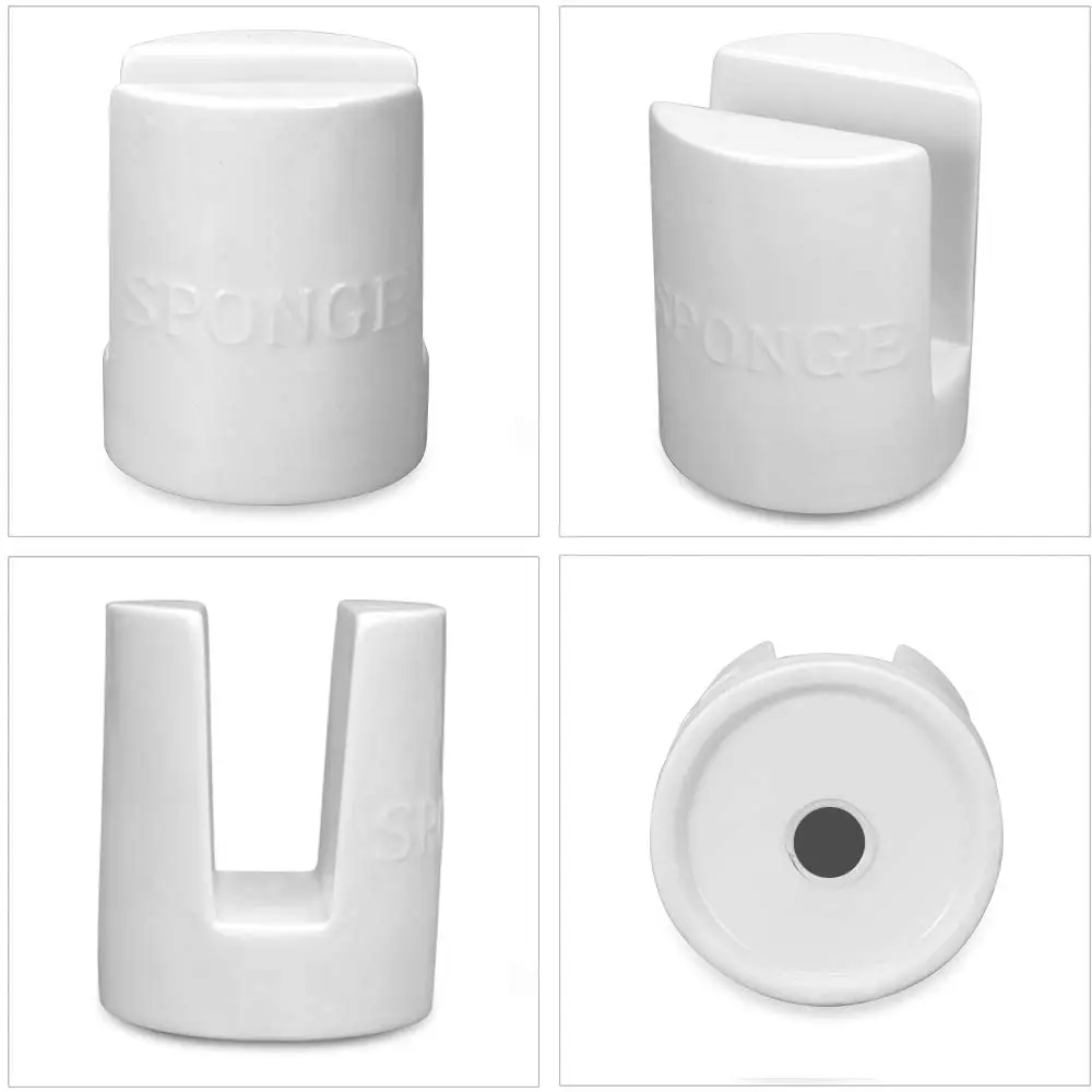 Ceramic Kitchen Sponge Holder Best Sink Caddy Dish Scrubber Holder Cute Soap Sponge Holder Storage Rack Organizer