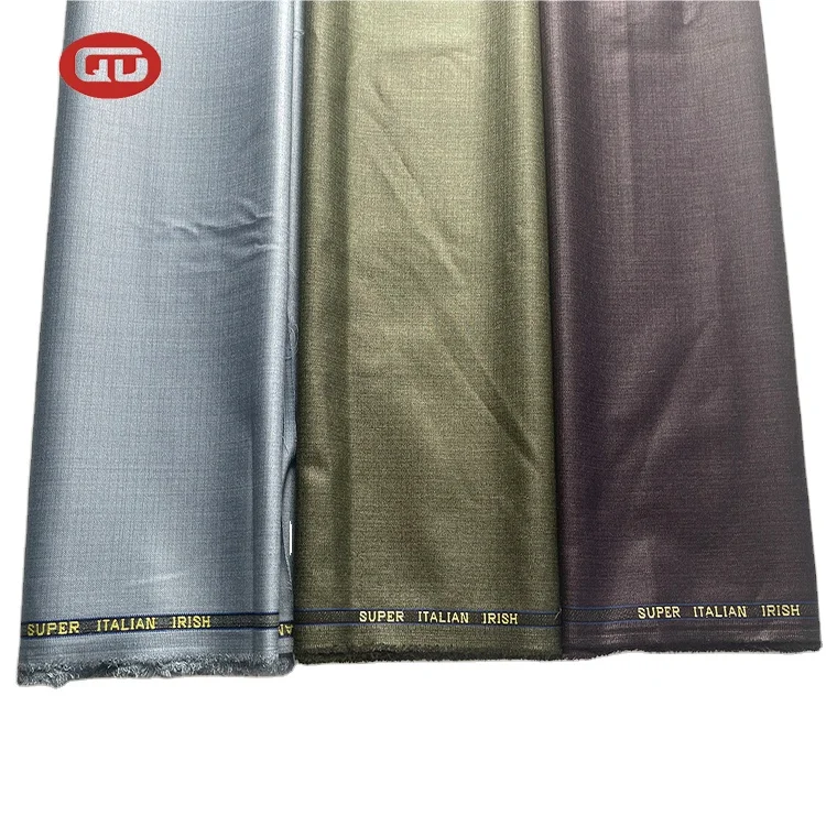 Manufactory wholesale Men fashion italian suit fabric TR suiting fabric for garments  for africa market