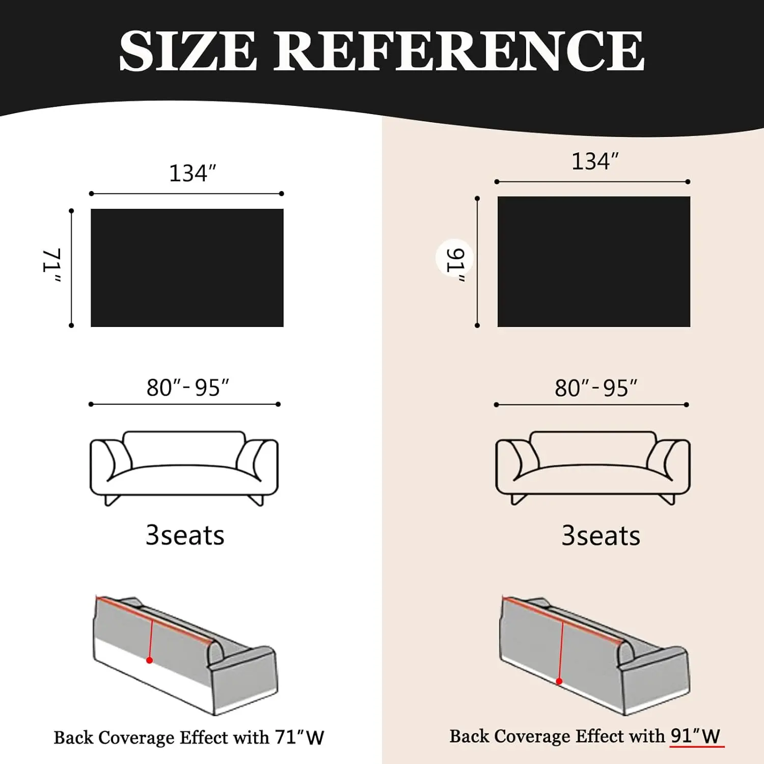 Washable 3 Cushion Couch Beige Chenille Sofa Slipcover Couch Covers for Sectional l Shaped Couch Pets Protector Furniture Covers