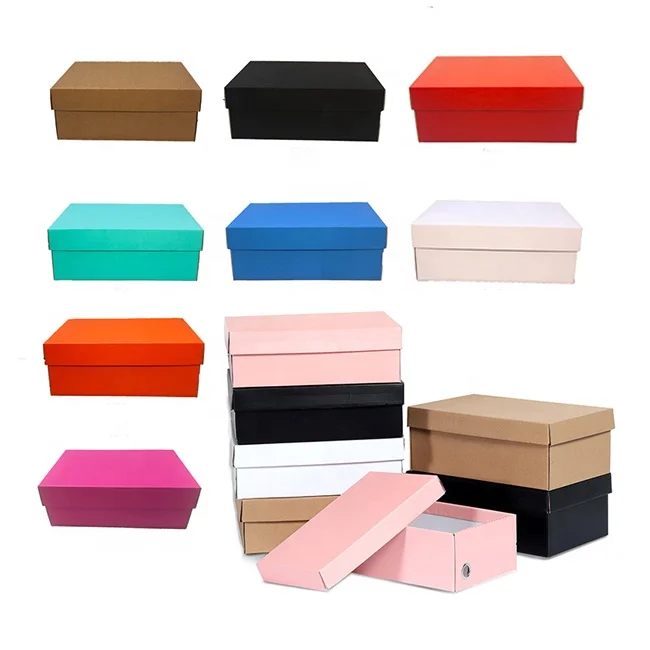 custom logo print folding baby small shoe paper box kid children sport shoes package box large men womens cardboard shoe boxes