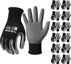 Легкие антистатические черные нейлоновые перчатки с сенсорным экраном