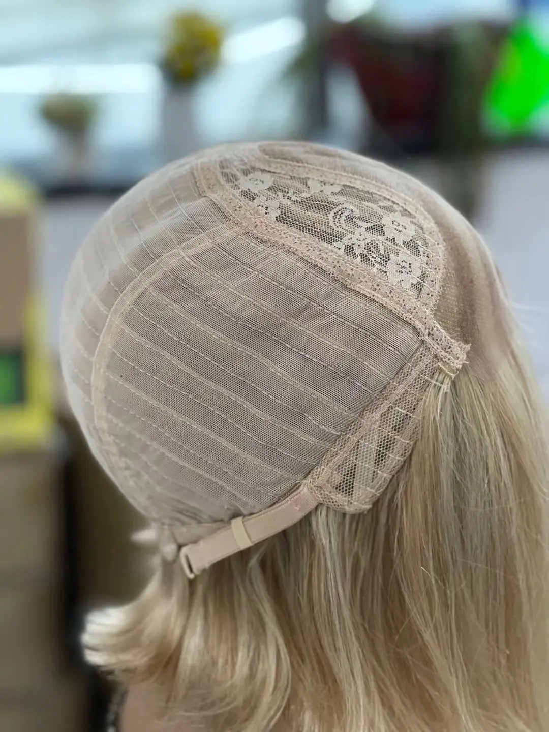 New Ombre blonde and two tone color human hair short bob lace front wig #27+#60
