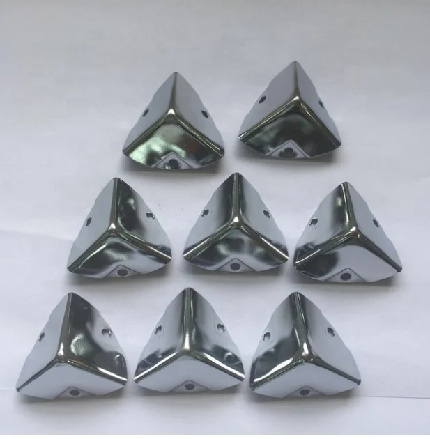 Eco friendly durable brass fan shaped corners for box