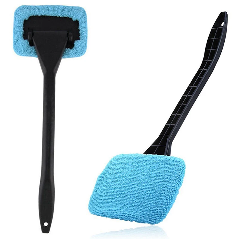 SS25 Car Window Cleaner Brush Windshield Wiper Microfiber Wiper Cleaner Cleaning Brush Auto Cleaning Wash Tool With Long Handle