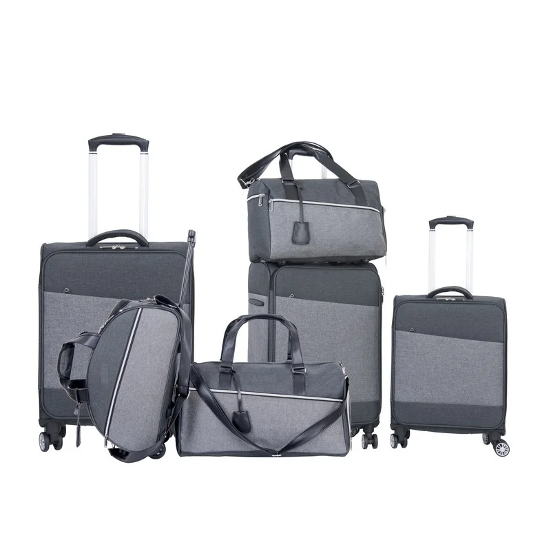 Polyester 6PCS Travel Bag Trolley Bag Trolley Luggage Set