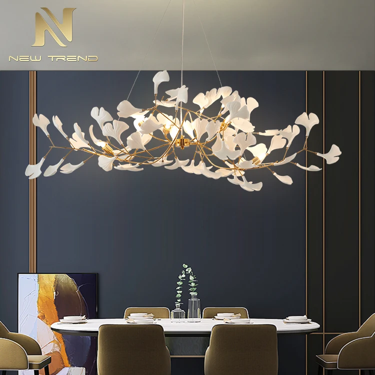 Custom Project Indoor Decoration Villa Hotel Lobby Chandelier Modern LED Pendant Light