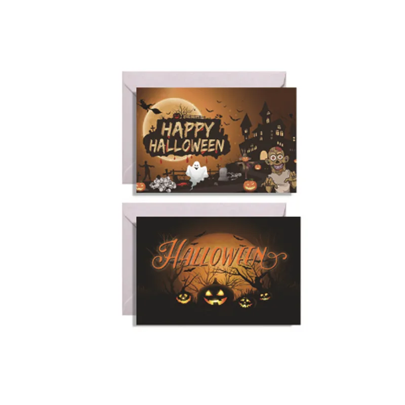 Halloween Spooky Mood Greeting Cards Customizable Offset Printing Services Accepted