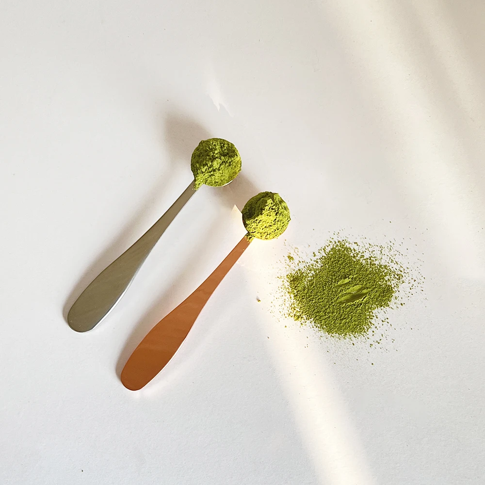 Food-Grade Steel Matcha Measuring Spoon Accurate Tea power scoop Perfect for a Serving Size  Stainless Steel Scoop