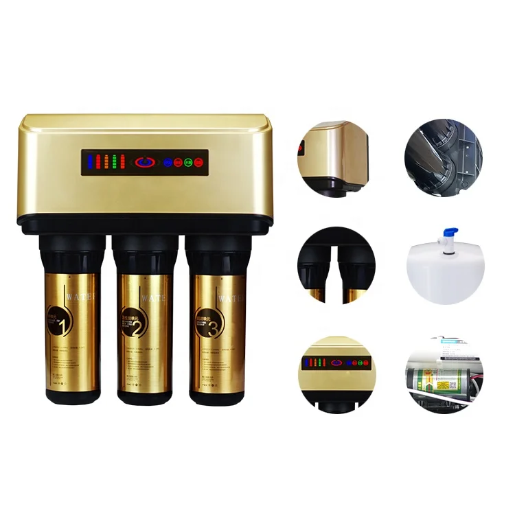 
Sunken wall-mounted 75 gallons Reverse osmosis pure water machine Water purifier home 