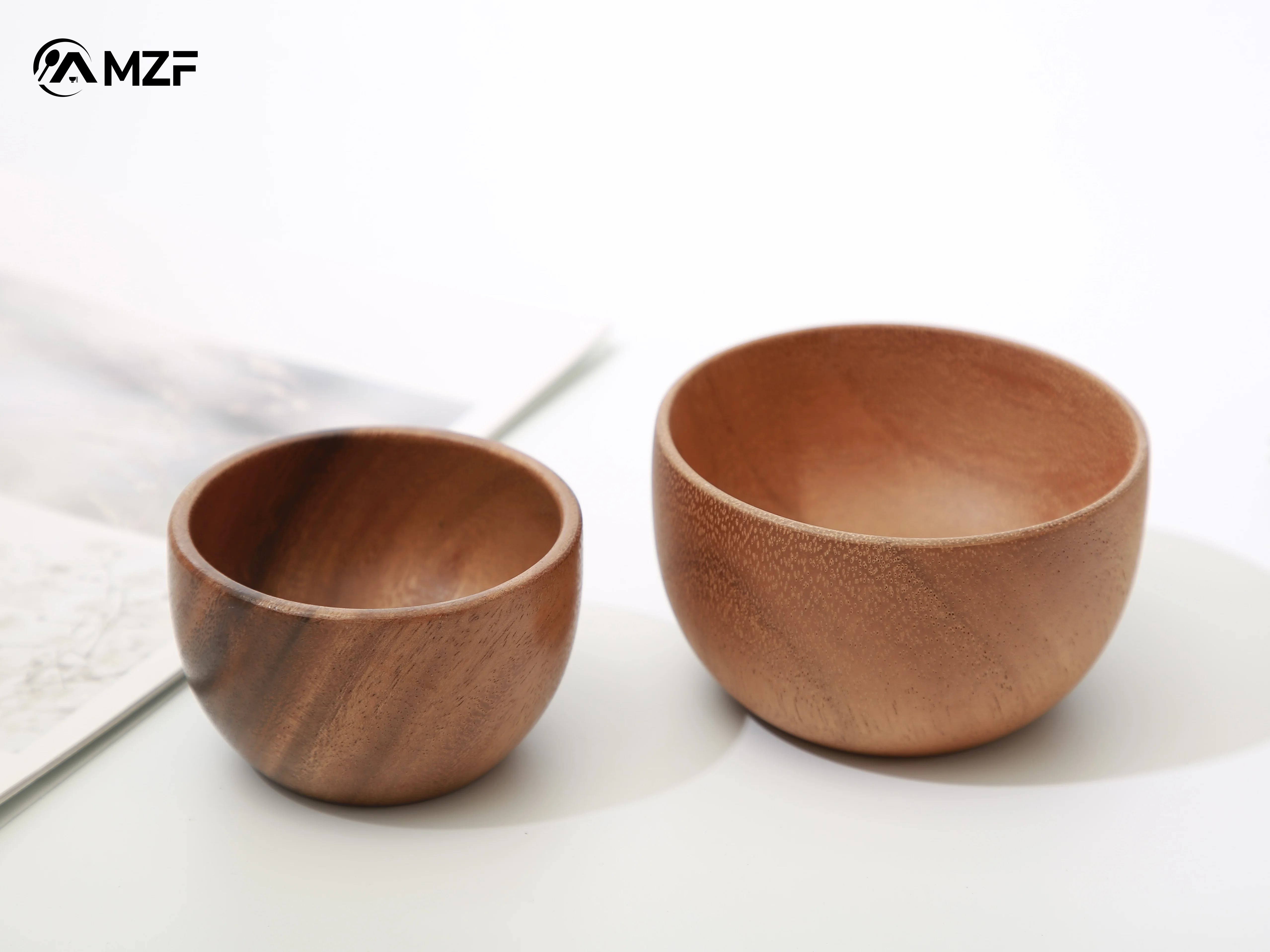 Wholesale Custom Cheap Unique Japanese Style And Korean Style Wooden Red Ramen Noodles Bowl Set