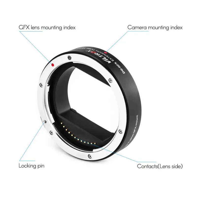 Viltrox DG-GFX Extension Tube 18mm Lens Adapter Ring Auto Focus For Fujifilm GFX-mount GFX 50S 50R