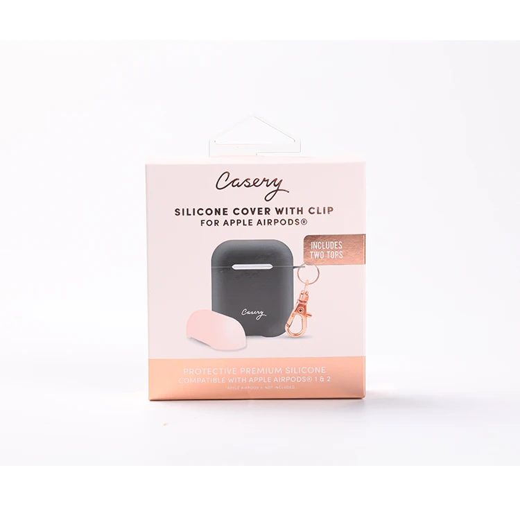 Custom Gold Foil Logo Printing Wireless Earphones Headphones Paper Packaging Box With Insert Custom Paper Box