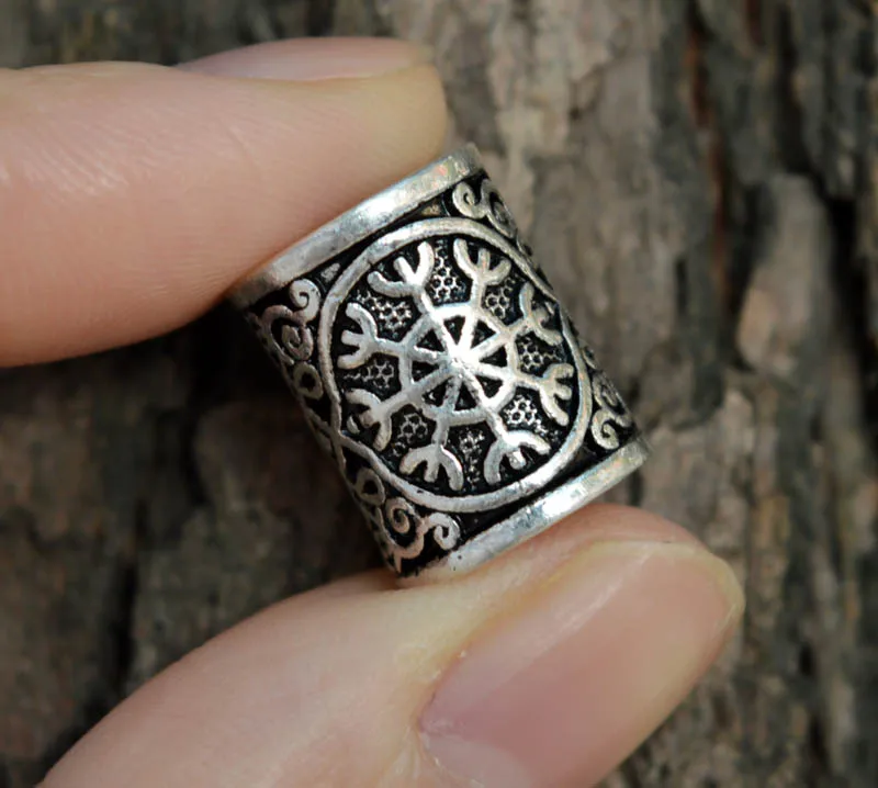 Бусины для волос в винтажном скандинавском стиле руны викингов для женщин и девушек аксессуары