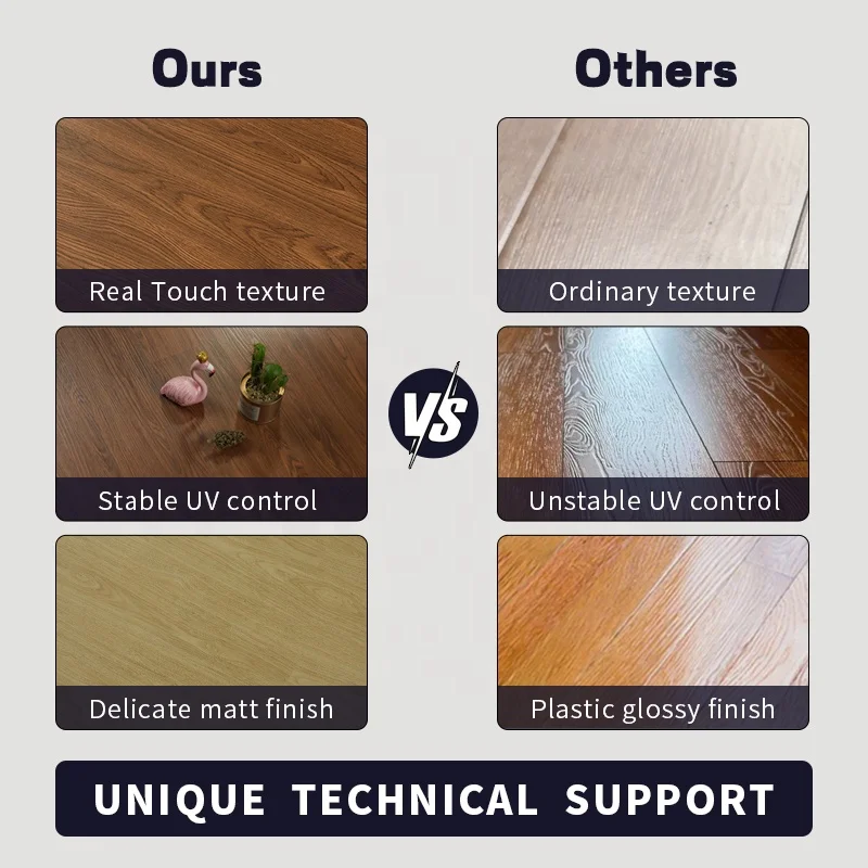 Eco forest 1220*200*8mm chestnut clolr terrace waterproof wood flooring floor engineered laminate indoor for house