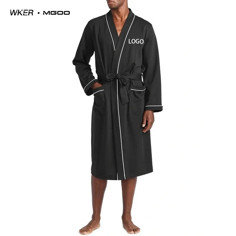 WKER Новая модная индивидуальная Мужская Шелковая пижама различных цветов зимняя дизайнерская Пижама