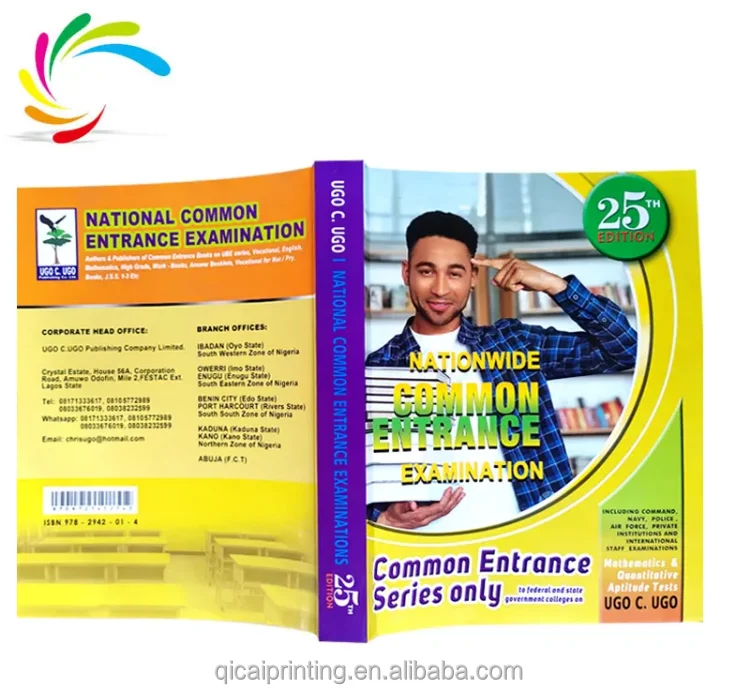 Custom Full Color English Book Printing Service School Textbook Softcover Book Offset Printing