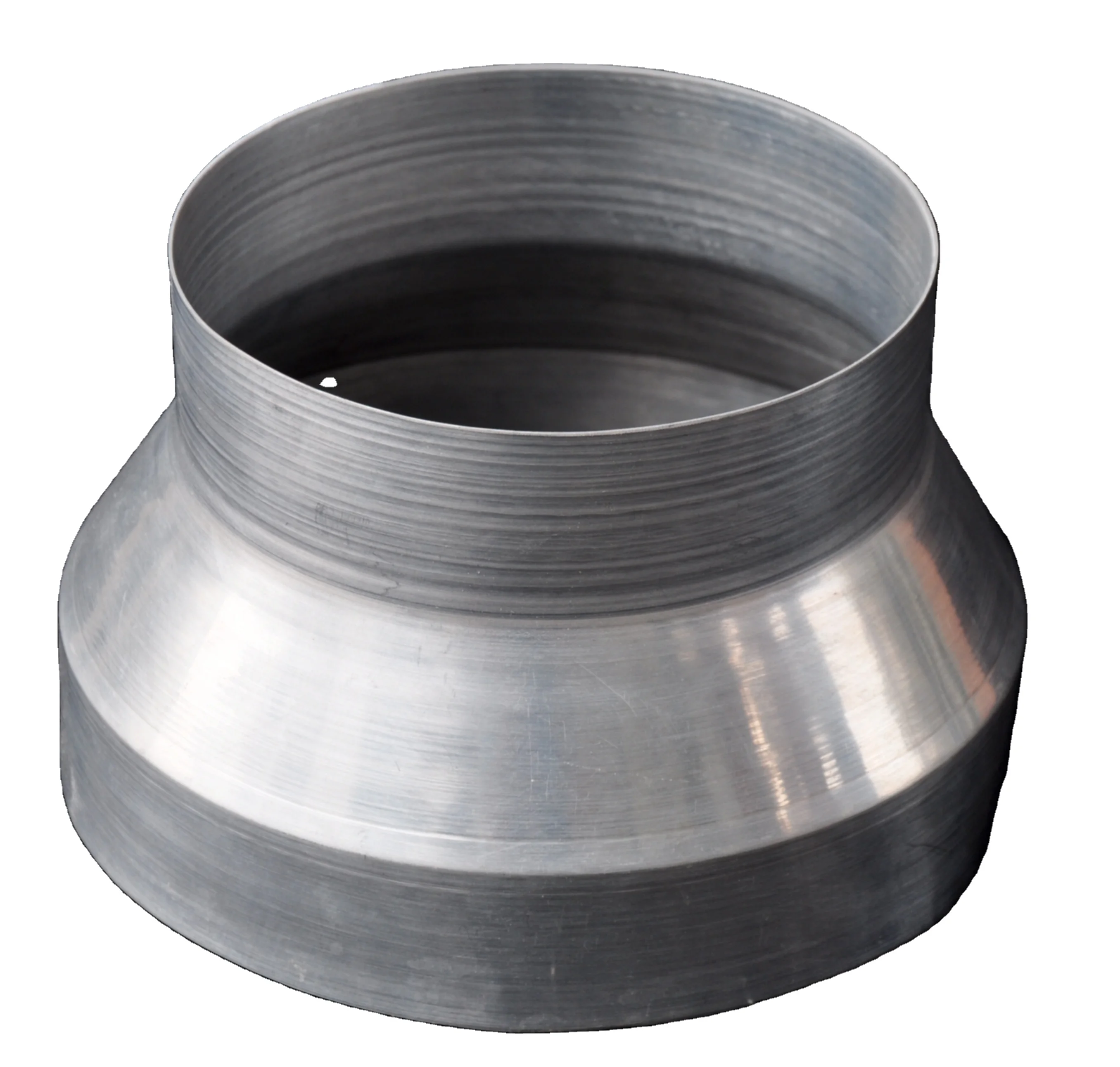 HVAC ventilation factory price galvanized steel air round duct fitting reducer