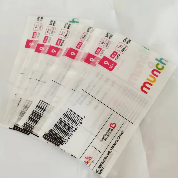 Cheap Price Heat Shrinkable Sleeve Label Roll Custom Logo PVC PET Film Mineral Water Bottle Labels Shrink Sleeve Labels for Sale