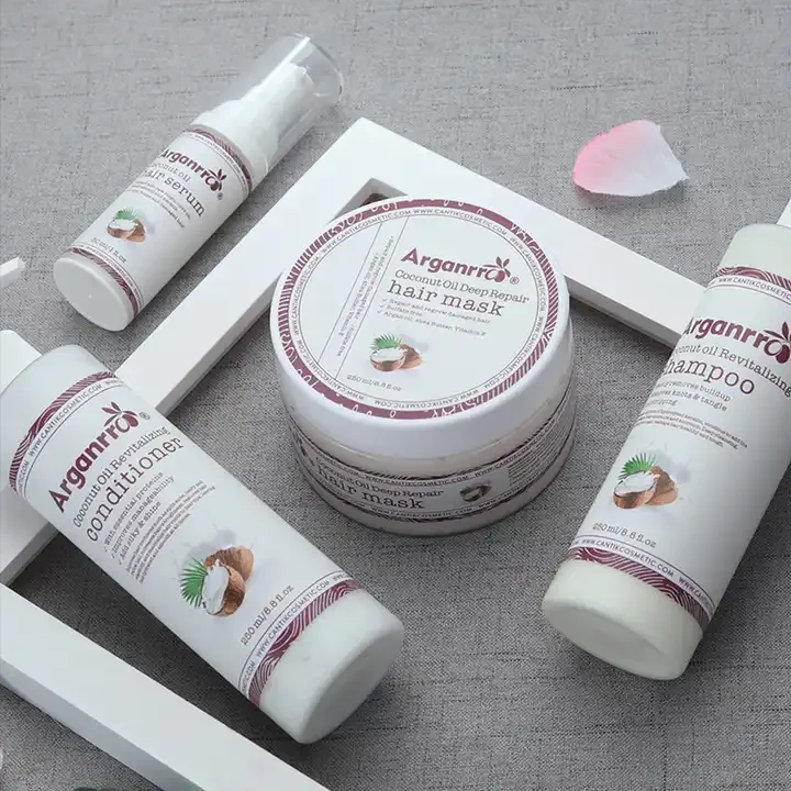 Manufacturer Natural Moisturizing Smoothing Argan Oil Coconut Oil Hair Shampoo for Dry Damaged Hair Care Set