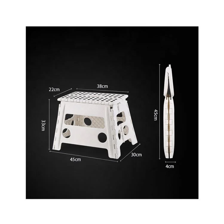 
13inch height non-slip fashion portable small plastic folding child step stool 