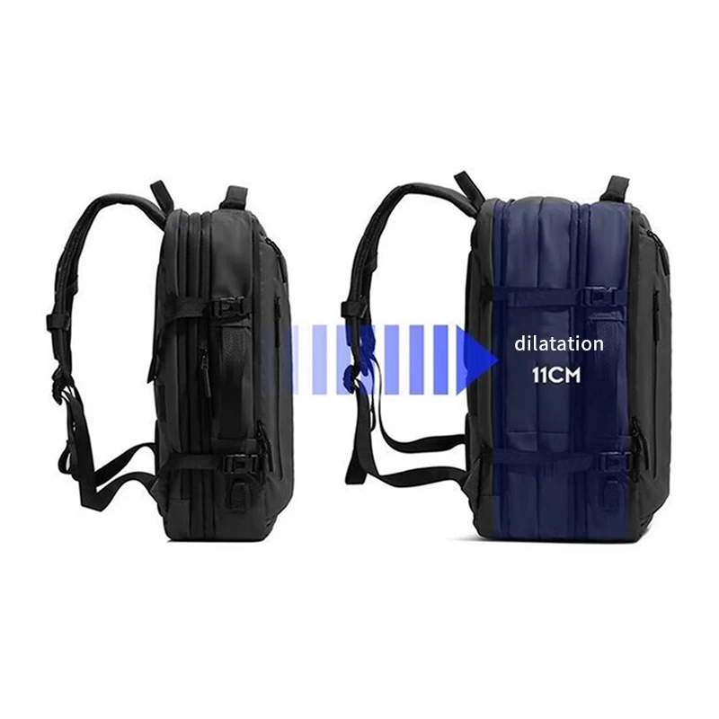 Anti-theft large capacity vacuum backpack Vacuum Compression Backpack with vacuum pump expandable bag shrinkable bag