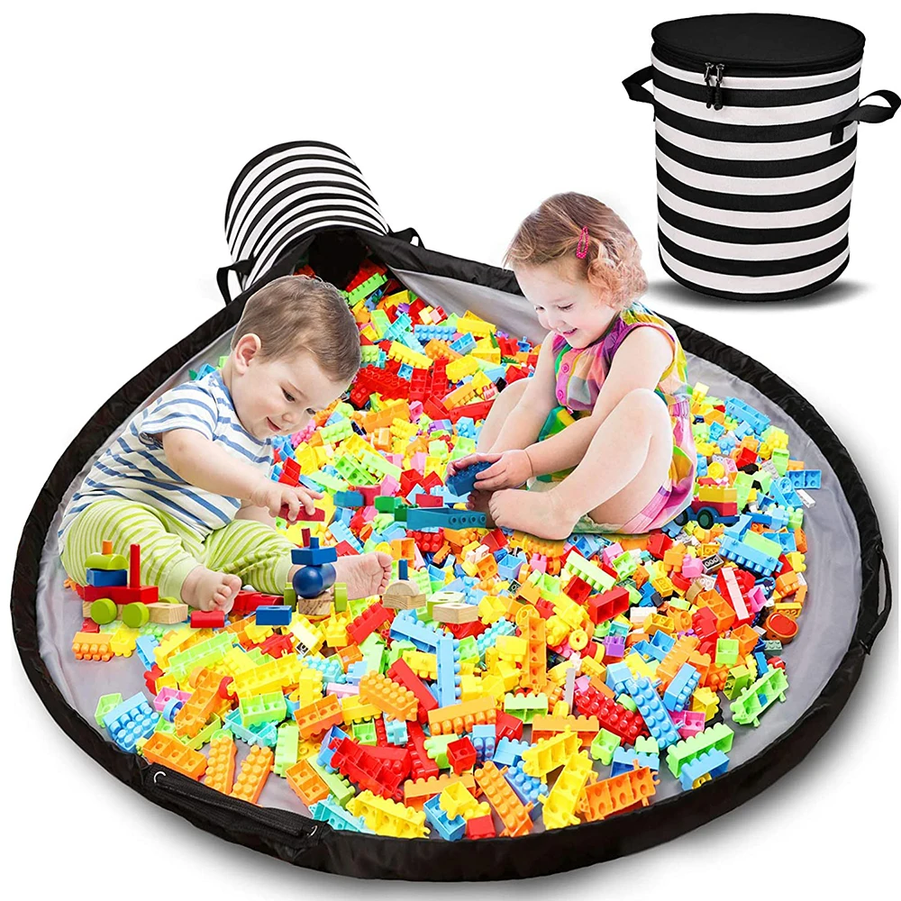 Портативный складной детский игровой коврик, органайзер для хранения игрушек