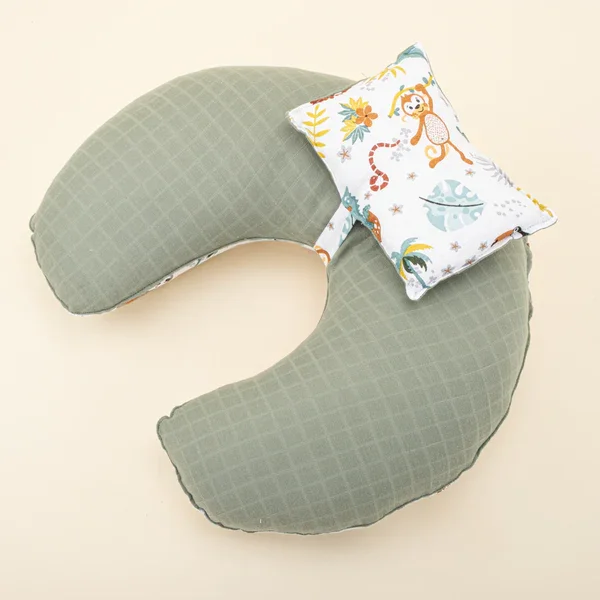 High Quality Cotton Printed Fabric Feeding Pillow With Breathable Comfortable Pillowcase