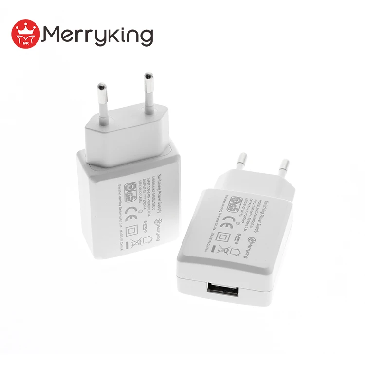  Универсальный 220-240vac Входное портативное зарядное устройство USB 5V 800ma 600ma eu для