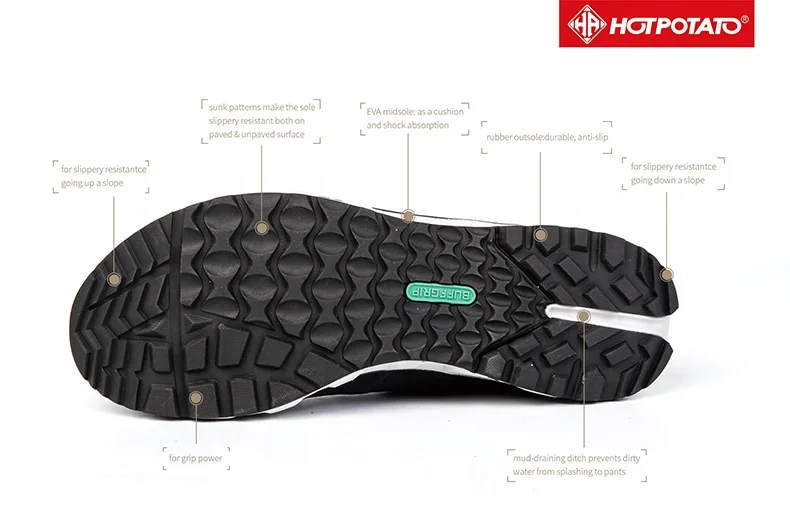 HOTPOTATO best choice for outdoor shoes  private label low cut hiking footwear unisex T7