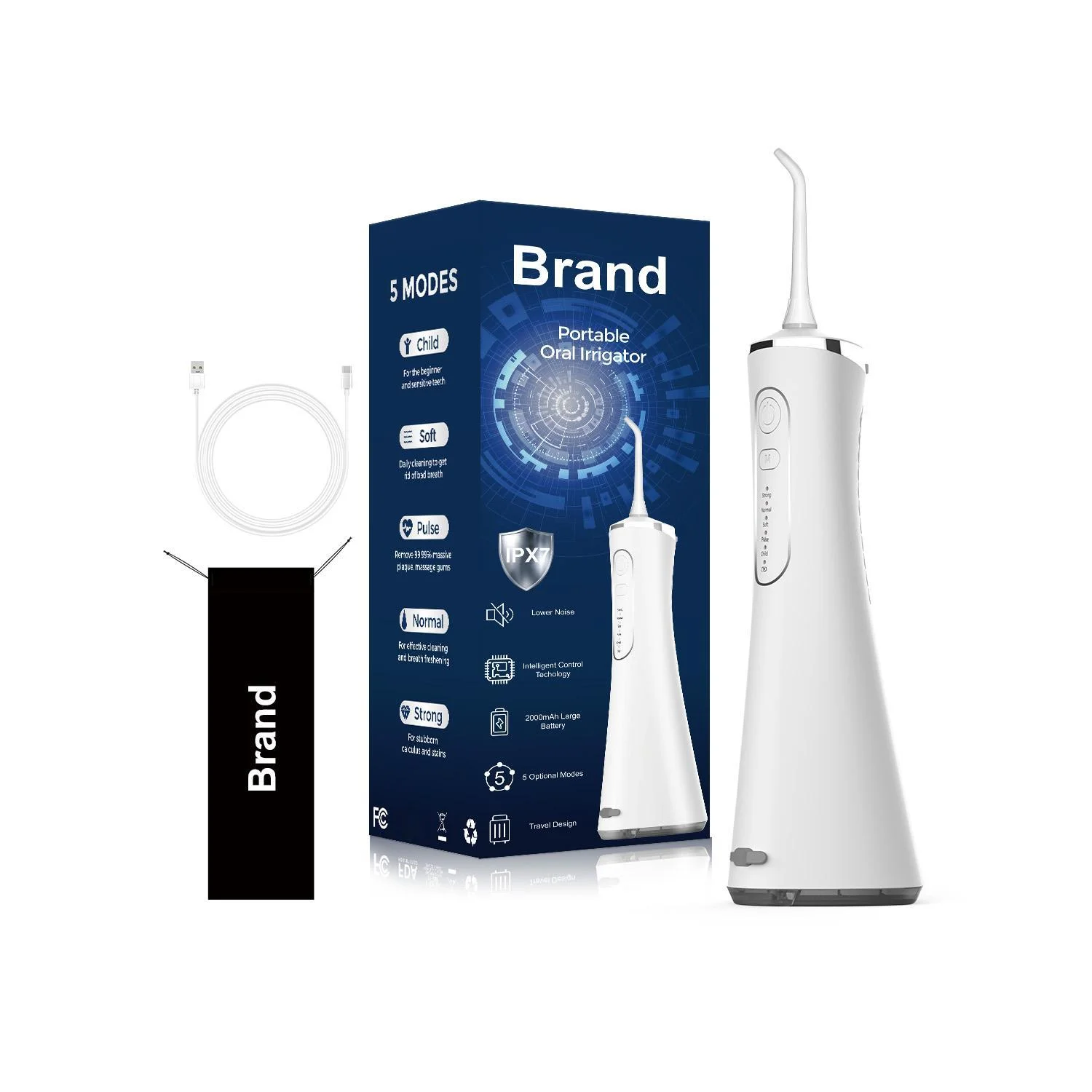 Водяная зубная Флоссер с электрической зубной щеткой