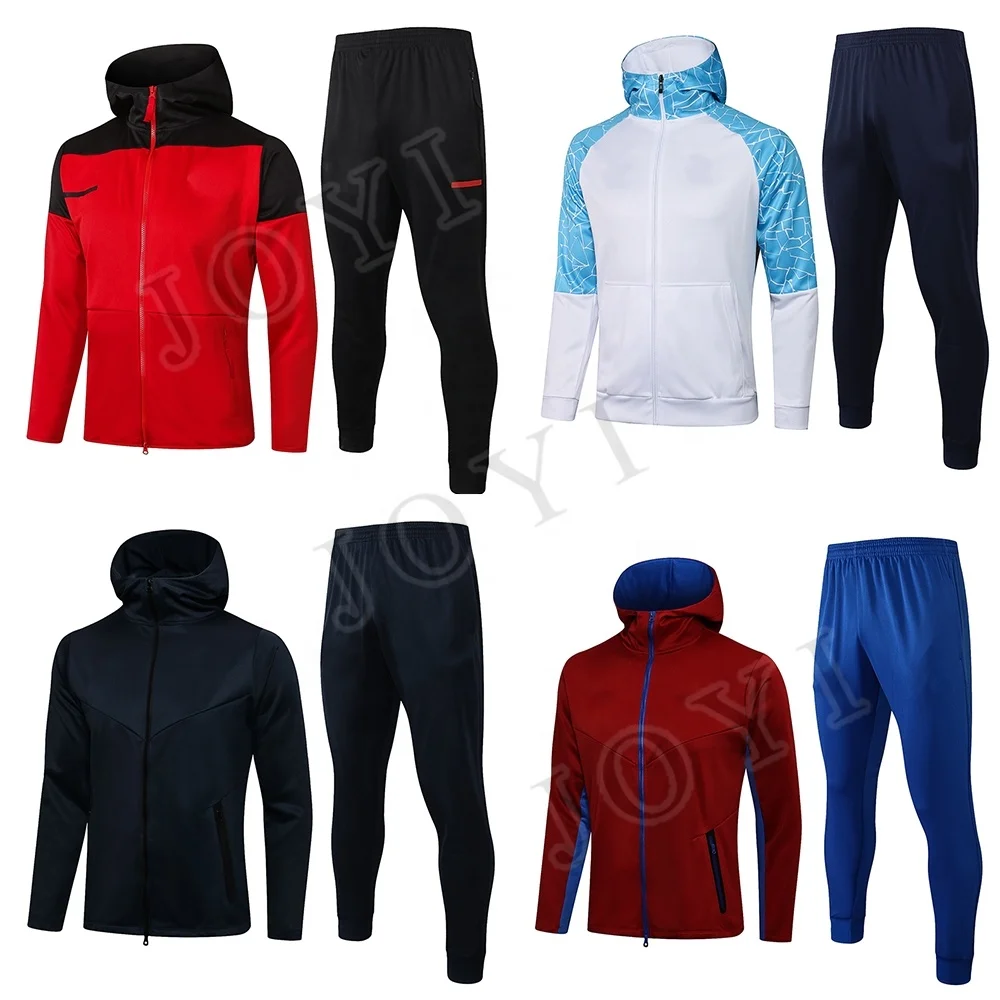 Adult size men jacket suit outdoor sport sweater full zipper soccer hoodies tracksuit