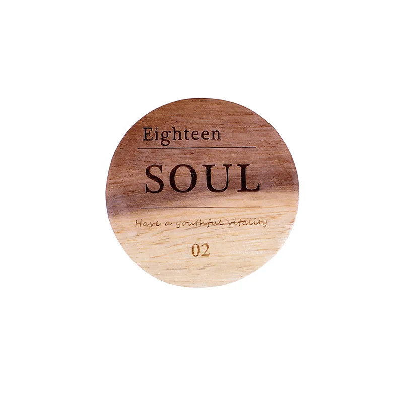 Высококачественный квадратный круглый чайный поднос из акации без рисунка под заказ, набор деревянных подставок