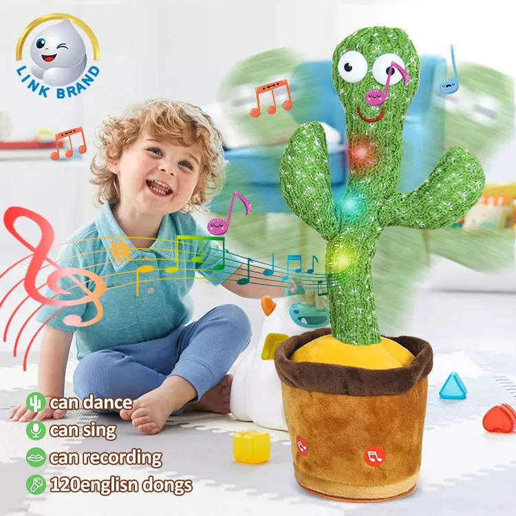 Tik Tok Dancing Talking Fancy Magic Artifical Kaktus Cactus Twisting Plush Stuffed Toy What You Say