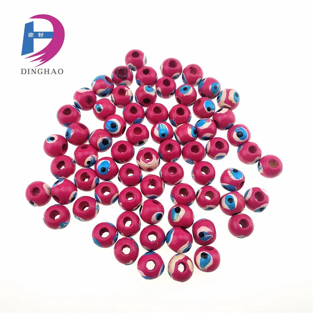 
multi colored DIY wooden beads for kids 