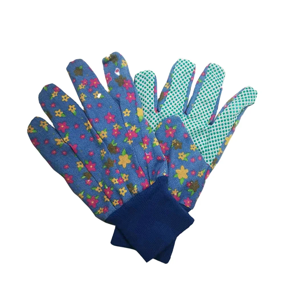 Оптовая цена рабочие перчатки с ПВХ пунктирными садоводческими перчатками для сельскохозяйственных работ садоводческих