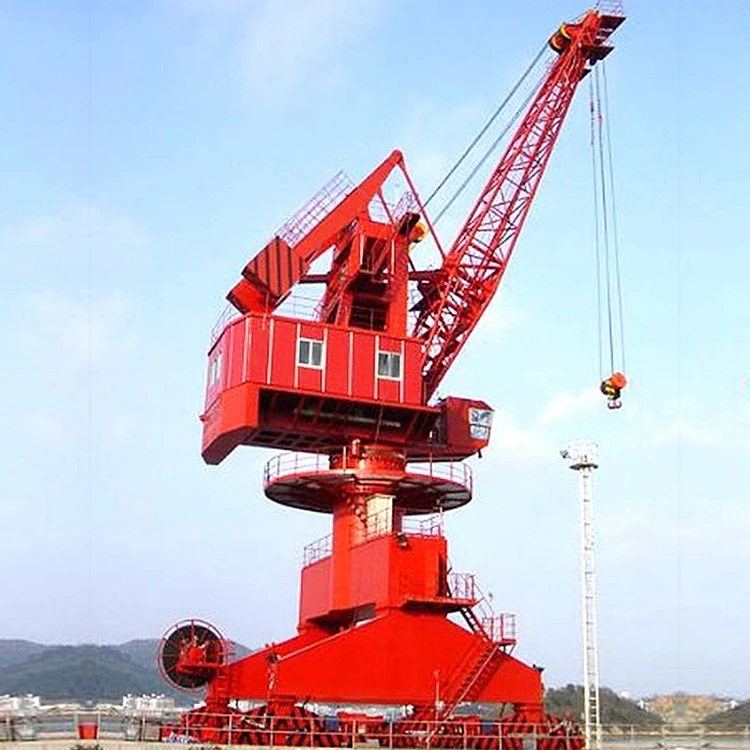 40 ton Harbour Ship Pedestal Crane 10 ton 30 ton fixed harbour portal dock crane for sale