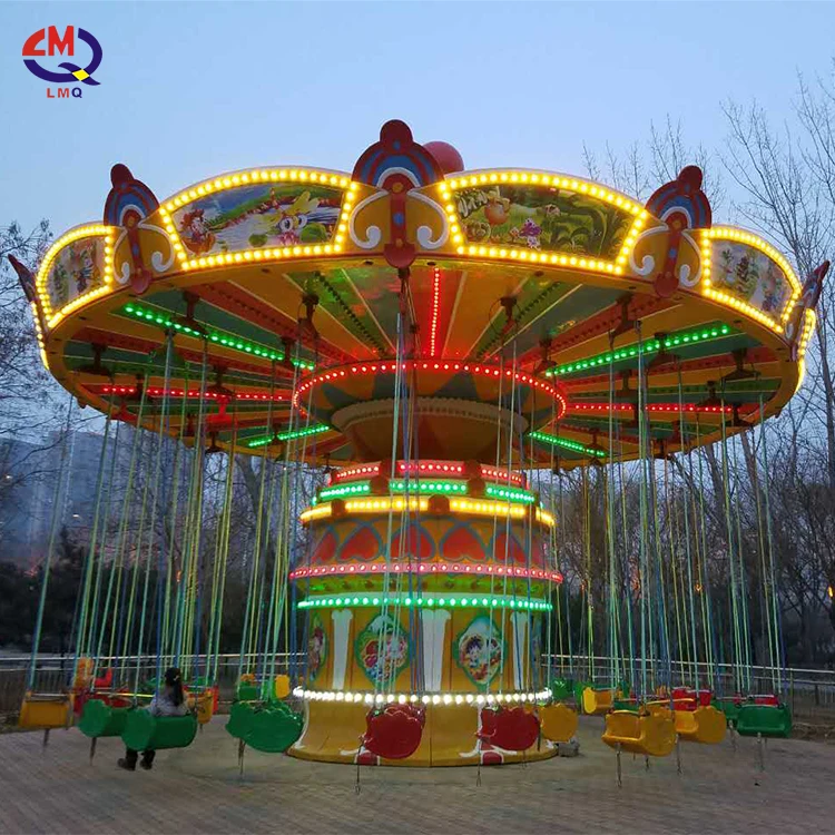 Парк развлечений качели аттракционы Электрический взрослый тематический парк игры летающий стул для продажи