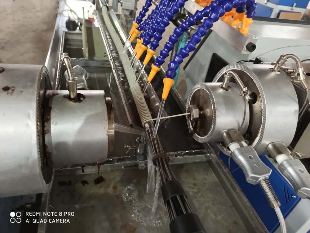 PVC spiral enhanced hose  pipe extrusion machine line