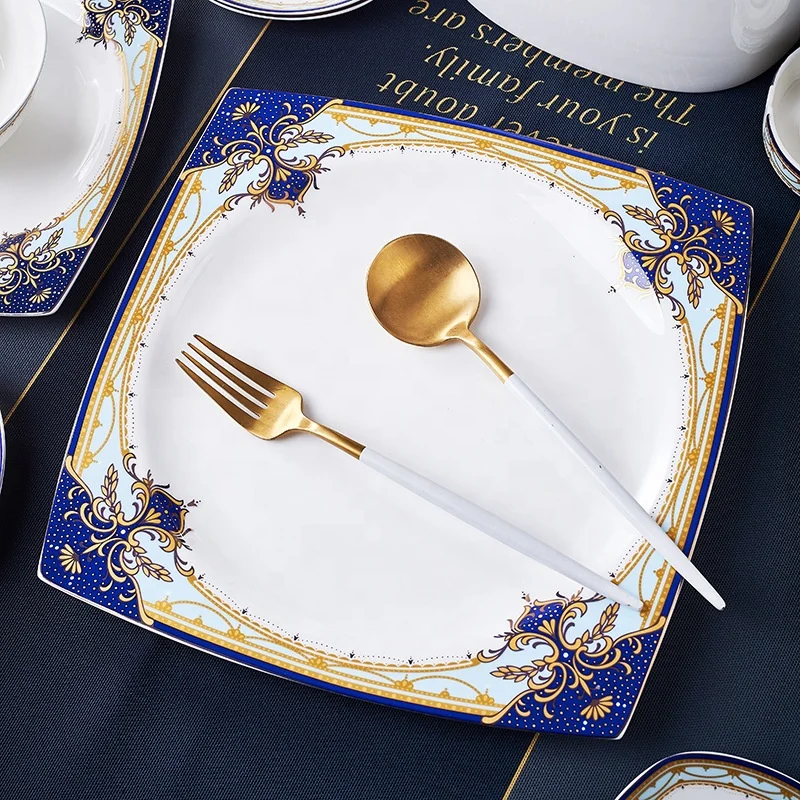 Porcelain Dinner Sets Style Dinnersets Excellent Designs Ceramic New Design Bone China Carton Minimalist Chinese Hot Sale 60pcs