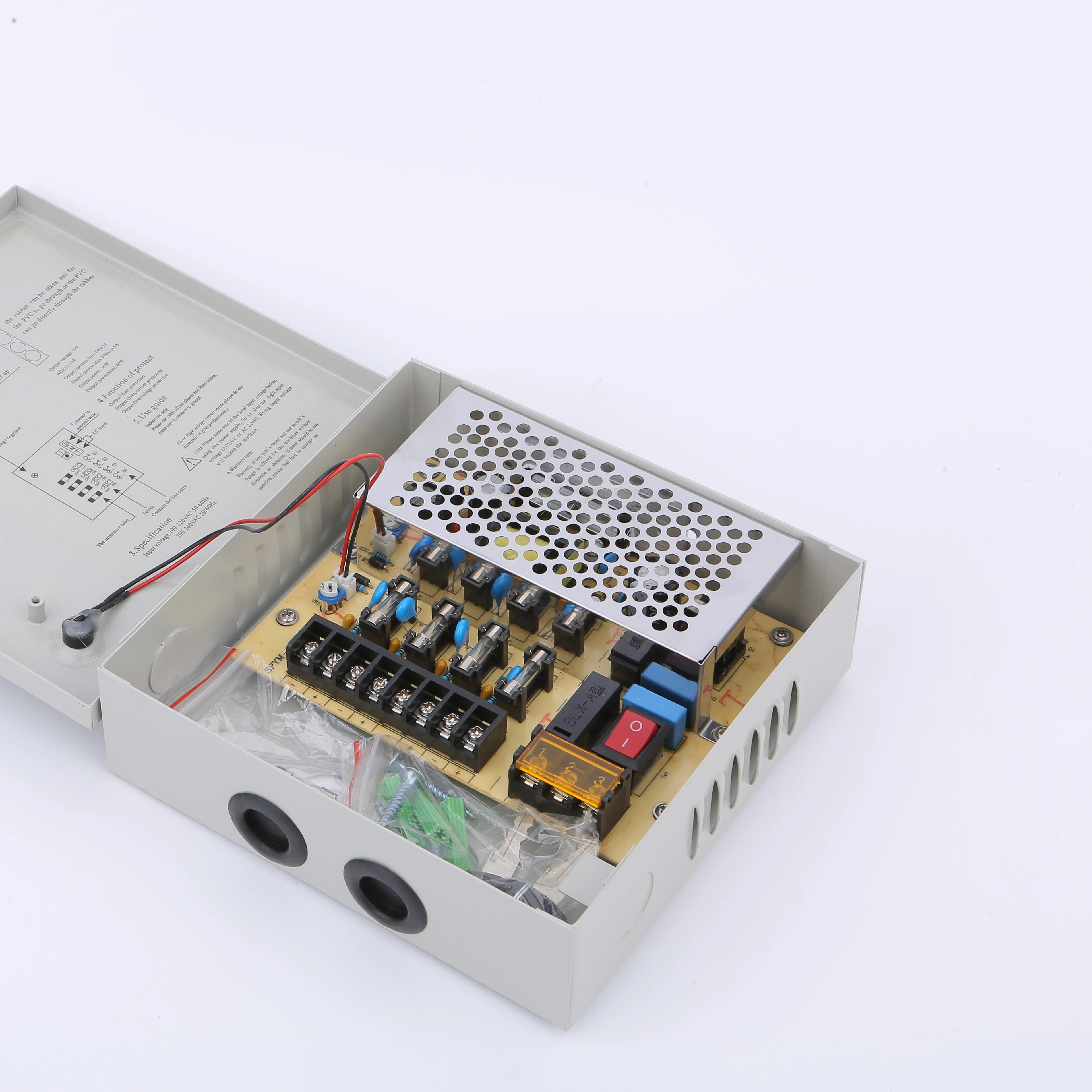 Металлический корпус 12 В 3a 36 Вт ac-dc питание CCTV камера и светодиодный трансформатор