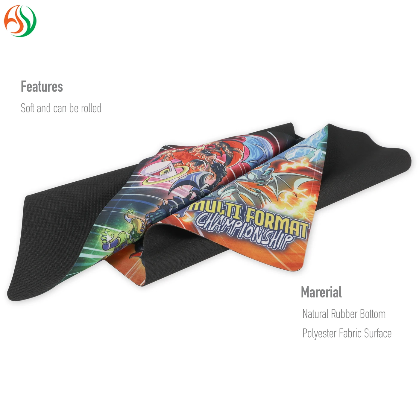 AY OEM magical card board games 14x24 playmat anti-slip sublimation large keyboard mouse pad with custom packing